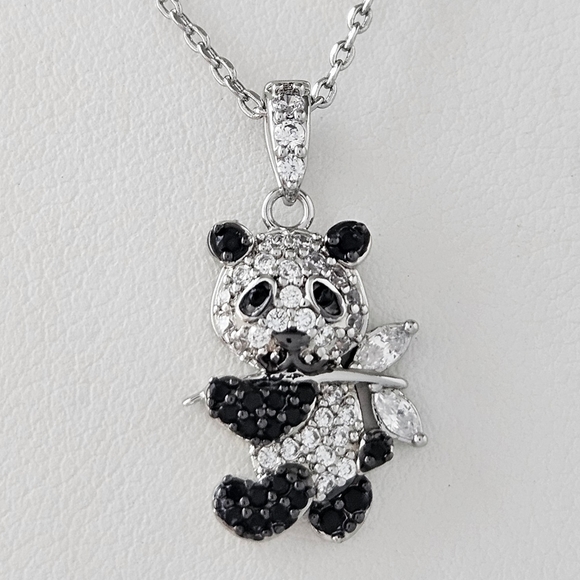 Panda Necklace with Bamboo, Charmed Aroma Panda Bear Collec… - Picture 6 of 8